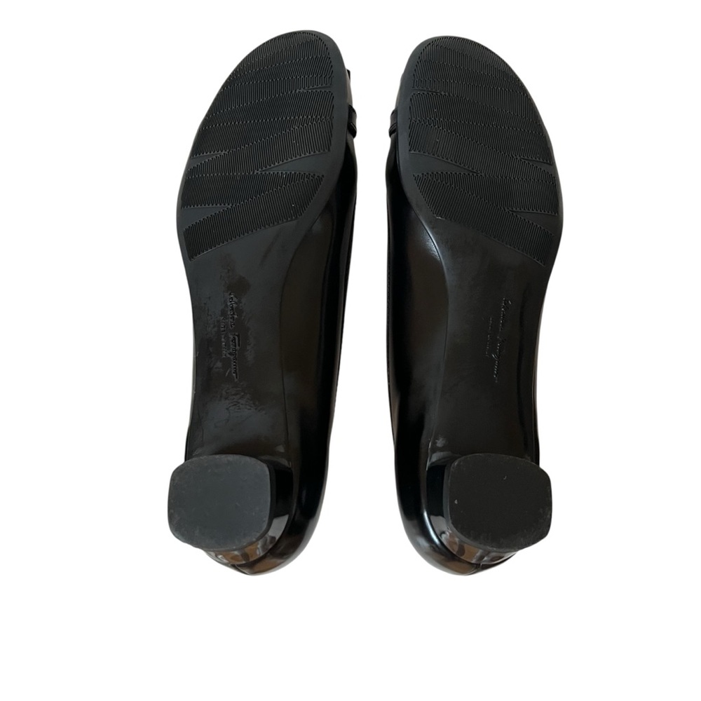 Salvatore Ferragamo Black Patent Leather Shoes size 9.5B - Picture 11 of 16